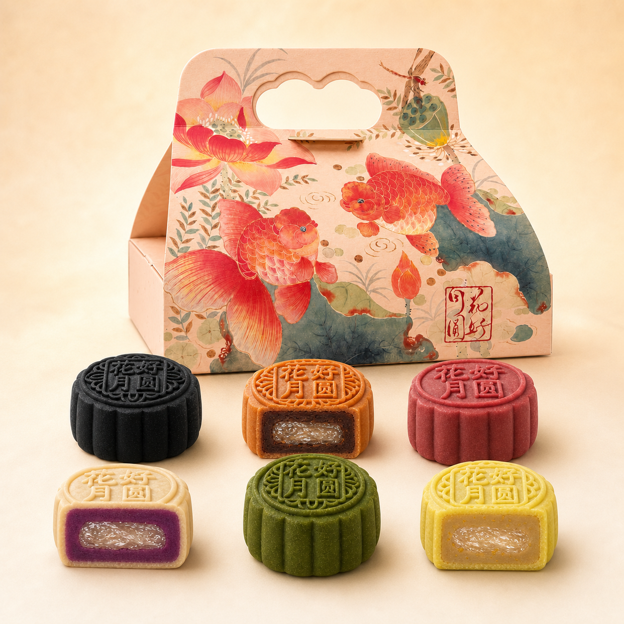 6-piece Six Nations Bird's Nest Mooncake Gift Box